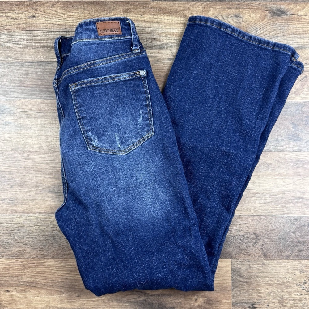 Judy blue Slim Bootcut Jeans Blue JB88290-S Sz 9/29 Dark Wash
